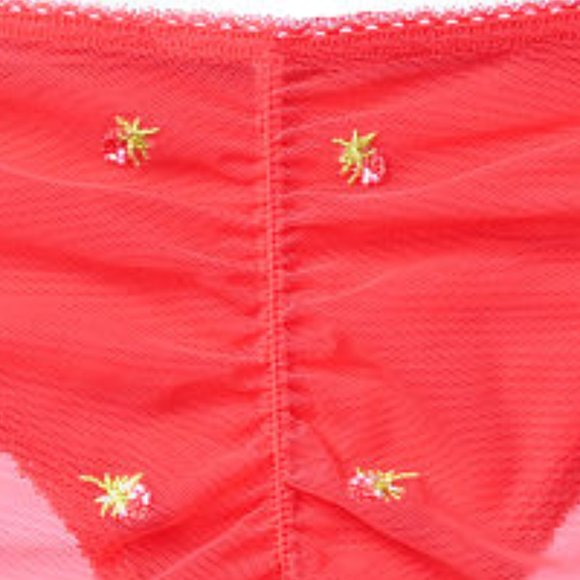 Last Pair! VS XS 🍓Strawberries🍓Embroidered Hiphugger NWT Adorable Strawberries - Picture 12 of 15